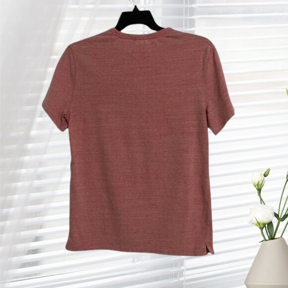 Express Men's Light Red Heathered Stretch T-Shirt - Size Medium - Picture 2 of 11